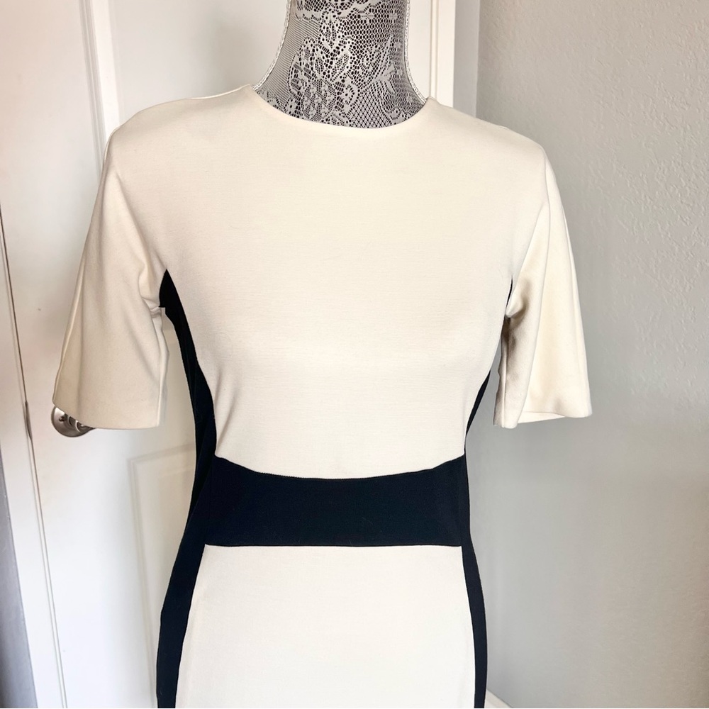 MICHAEL Michael Kors Black & White/Cream Sheath Dress - Picture 2 of 6